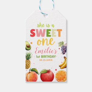 Süße Früchte zum 1. Geburtstag, Sommerparty Geschenkanhänger