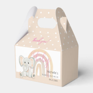 Süße Frühlings-Elefanten-Wasserfarben-Illustration Geschenkschachtel
