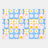 Süße Frühlings-Oster-Patchwork  Geschenkpapier Set (Vorderseite 3)