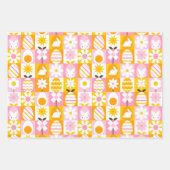 Süße Frühlings-Oster-Patchwork  Geschenkpapier Set (Vorderseite)