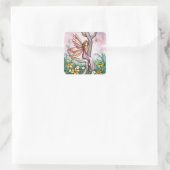 Süße Frühlingsblumen Fee Aufkleber (Tasche)