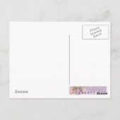 Süße Frühlingsblumen-Fee Kunst Postkarte (Rückseite)