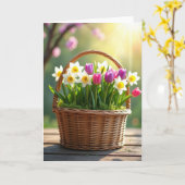 Süße Frühlingsblumenkarte Karte (Gelbe Blume)