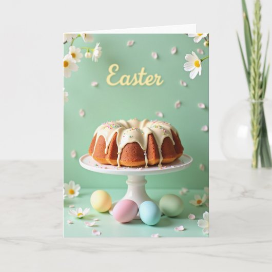 Süße Frühlingsfest-Torte Karte (Vorderseite)