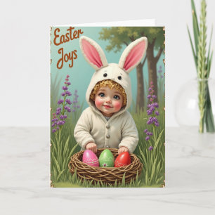 Süße Frühlingsfreude Baby-Karte Karte