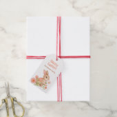 Süße Frühlingshasen & Blumengarten  Geschenkanhänger (Mit Garn)