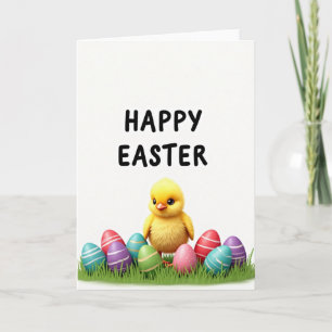 Süße Frühlingsküken Saison Karte