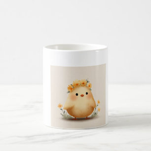 Süße Frühlingsküken-Tasse Gänseblümchen-Küken Kaffeetasse