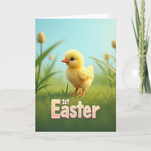 Süße Frühlingsvogel-Osterkarte Karte (Vorderseite)
