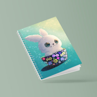 Süße Frühlingswildtiere Guardian: Bunny in Bloom Notizblock