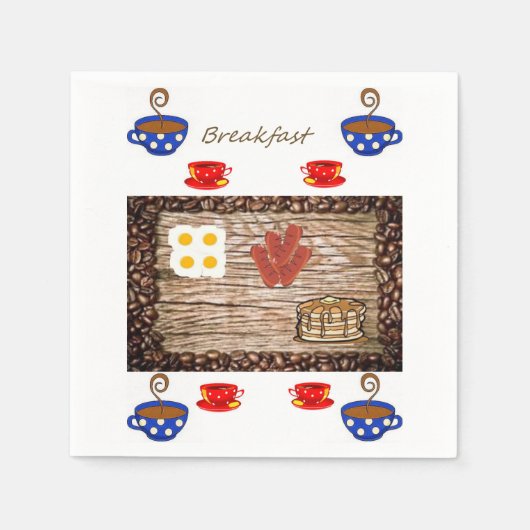 Süße Frühstück-Ei-Papier-Servietten Serviette (Vorderseite)