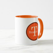 Süße Fuchs-Fans fügen Monogramm hinzu Tasse (VorderseiteRechts)