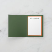 Süße Fuchs-Fans fügen Text hinzu Karte (Innenseite)