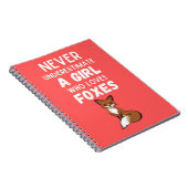 Süße Fuchs-Geschenke für Baby-Mädchen für Kinder M Notizblock (Rechte Seite)