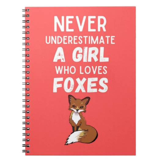 Süße Fuchs-Geschenke für Baby-Mädchen für Kinder M Notizblock (Vorderseite)