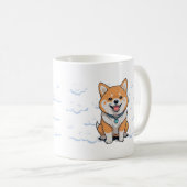 Süße Fuchs Muster Illustration Kaffeetasse (VorderseiteRechts)