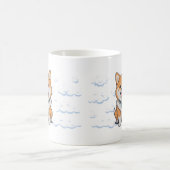 Süße Fuchs Muster Illustration Kaffeetasse (Mittel)