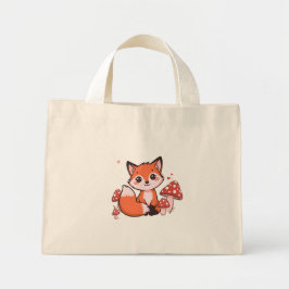 Süße Fuchs-Tasche – Waldtier Canvas Mini Stoffbeutel