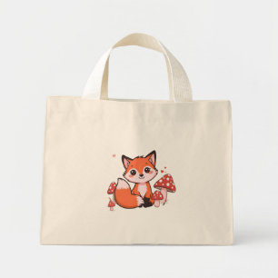 Süße Fuchs-Tasche – Waldtier Canvas Mini Stoffbeutel