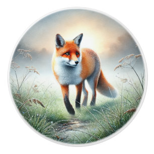 Süße Fuchs-Tierliebhaber Keramikknauf