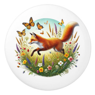 Süße Fuchs-Tierliebhaber  Keramikknauf