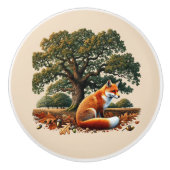 Süße Fuchs-Tierliebhaber Keramikknauf (Vorderseite)