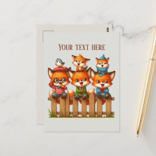 Süße Fuchs Tierliebhaber Postkarte
