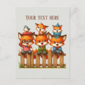Süße Fuchs Tierliebhaber Postkarte (Vorderseite)