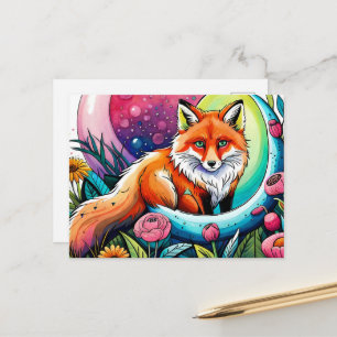 Süße Fuchs Tierliebhaber Postkarte