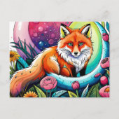 Süße Fuchs Tierliebhaber Postkarte (Vorderseite)