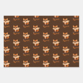 Süße Fuchs-Zitate „Füchse machen mich glücklich“ Geschenkpapier Set (Vorderseite 2)