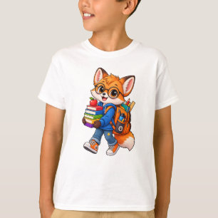 Süße Fuchsbrille Rucksack Bücher - süße Kinder T-Shirt