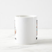 Süße Fuchsillustration beim Lesen eines Buches Kaffeetasse (Mittel)
