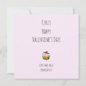 Süße für meine süßen Valentine Karte (Rückseite)