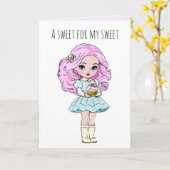 Süße für meine süßen Valentine Karte (Gelbe Blume)