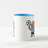 Süße Fußball-Capybara-Tasse Tasse (Zentrum)