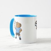 Süße Fußball-Capybara-Tasse Tasse (Vorderseite Links)