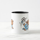 Süße Fußball-Capybara-Tasse Tasse (Zentrum)