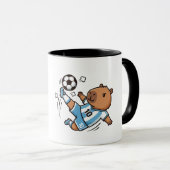 Süße Fußball-Capybara-Tasse Tasse (VorderseiteRechts)