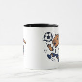 Süße Fußball-Capybara-Tasse Tasse (Zentrum)