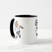 Süße Fußball-Capybara-Tasse Tasse (Vorderseite Links)