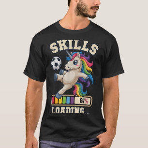 Süße Fußball-Einhorn-Fähigkeiten Laden Win Club Co T-Shirt