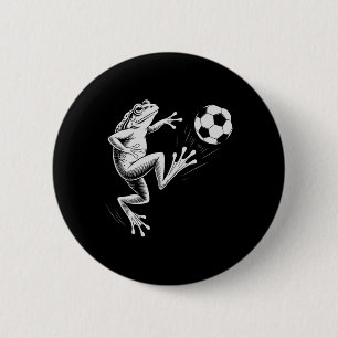 Süße Fußball-Frosch Ll Score Mama Coach Kinder Button