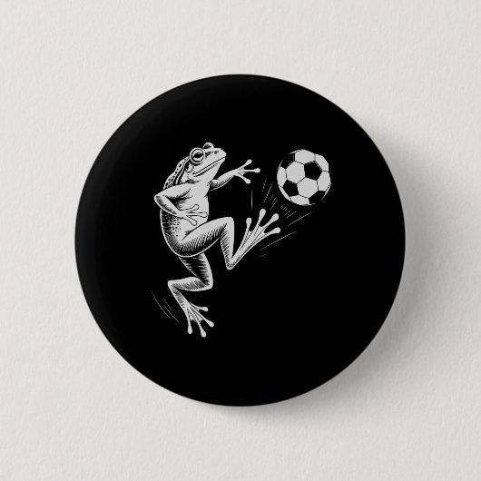 Süße Fußball-Frosch Ll Score Mama Coach Kinder Button (Vorderseite)