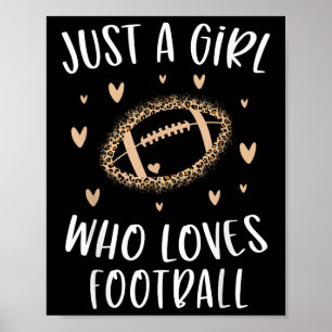 Süße Fußball Für Mädchen Nur Ein Mädchen Das Fuß L Poster