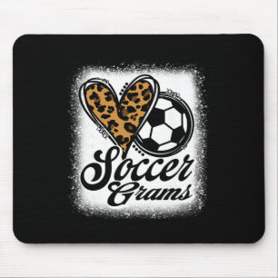 Süße Fußball-Grams Leoparden-Herz Mousepad