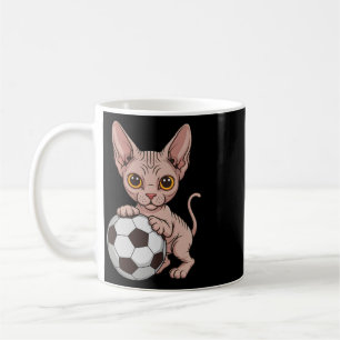 Süße Fußball Sphynx nur Mädchen das Katzen liebt L Kaffeetasse