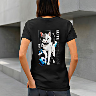 Süße Fußballkatze   Fußballgeschenk für Katzenlieb T-Shirt