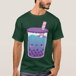 Süße Galaxie Schmetterlings-Erbse-Blume Boba-Tee D T-Shirt