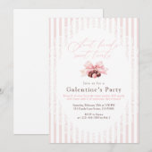 Süße Galentine’s-Party Einladung (Vorne/Hinten)